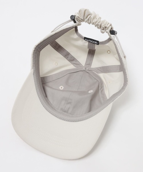 OUTDOOR PRODUCTS(アウトドアプロダクツ)の「【OUTDOOR PRODUCTS(アウトドアプロダクツ)】別注ギャザーベルトキャップ(キャップ・レディース・ピンク/アイボリー/チャコール・FREE)」の4枚目の写真