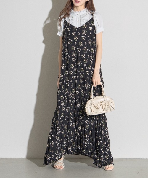 tocco closet トッコクローゼット クラシカルな花柄 ワンピース L クーポン】【セール 70%OFF】トッコクローゼット tocco closet