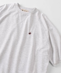 BEVERLY HILLS POLO CLUB | 【71】【BEVERLY HILLS POLO CLUB/ビバリーヒルズポロクラブ】ワンポイント刺繍 ミニ裏毛 ラグランステッチ コンパクトT/半袖Tシャツ(Tシャツ/カットソー)