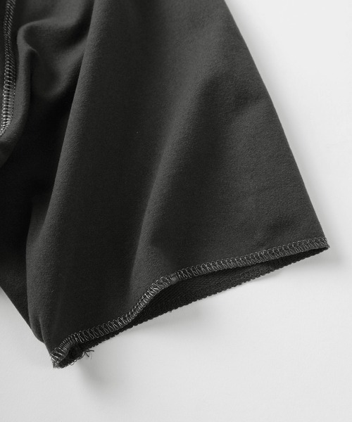 BEVERLY HILLS POLO CLUB（ビバリーヒルズポロクラブ）の「【71】【BEVERLY HILLS POLO CLUB/ビバリーヒルズポロクラブ】ワンポイント刺繍  ミニ裏毛 ラグランステッチ コンパクトT/半袖Tシャツ（Tシャツ/カットソー・レディース・チャコールグレー/アッシュグレー/ライトブルー・M/L）」の6枚目の写真