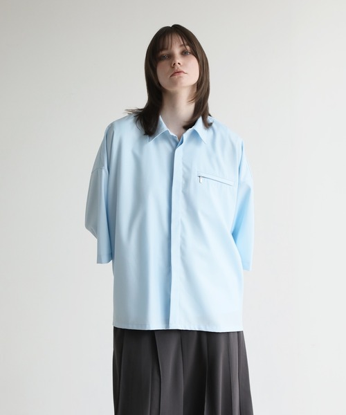 ジャケットライクハーフスリーブシャツ シャツ 「EPNK」Jacket like half sleeve shirt / ジャケット