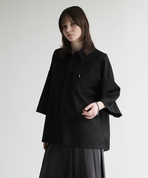 ELLUV/エルヴ】サマーTR ジップポケット ハーフスリーブ