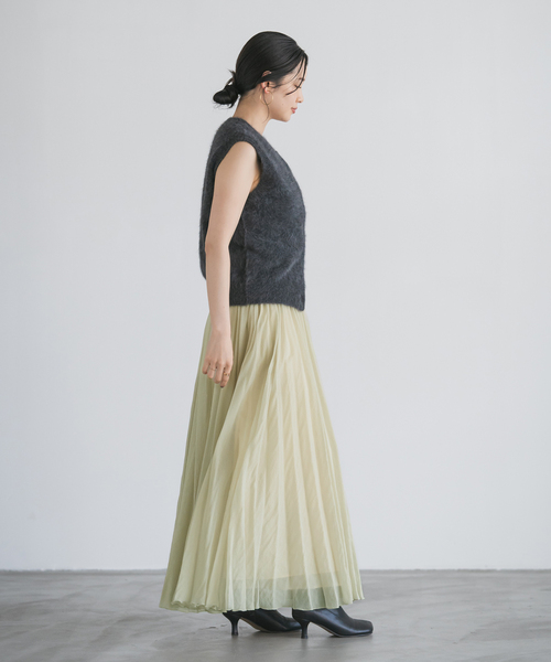 OLD ENGLAND プリーツスカート ストレッチウールフラノ プリーツスカート(スカート)｜EPOCA