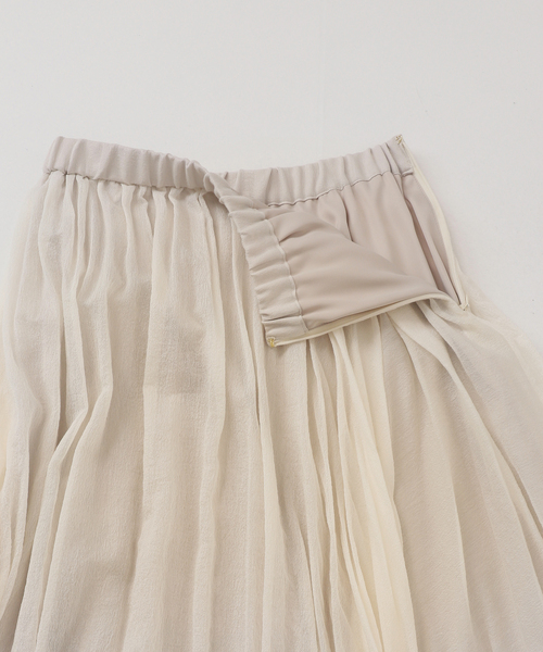 ヴィンテージシアーソフトプリーツスカート（スカート）｜NOBLE