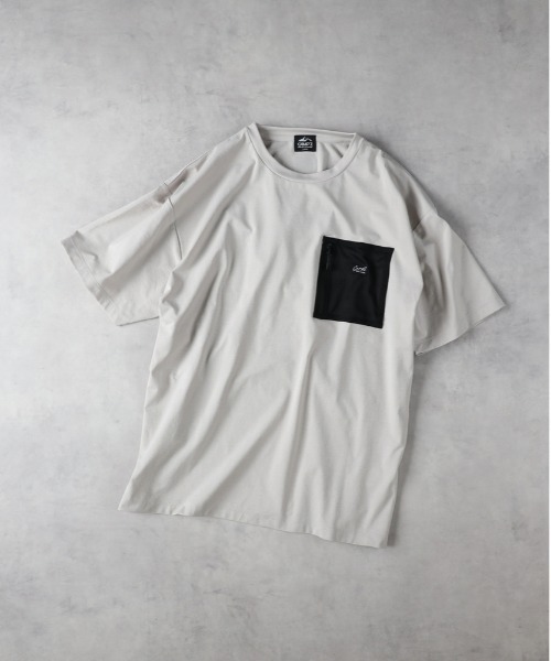 CAMP7（キャンプセブン）の「【店頭で人気】【CAMP7】【ONE OCEAN】（吸水速乾/UPF50＋）ポケットロゴTシャツ（Tシャツ/カットソー・メンズ・ブラック/サックスブルー/ベージュ/ホワイト・L/XL/M）」の22枚目の写真