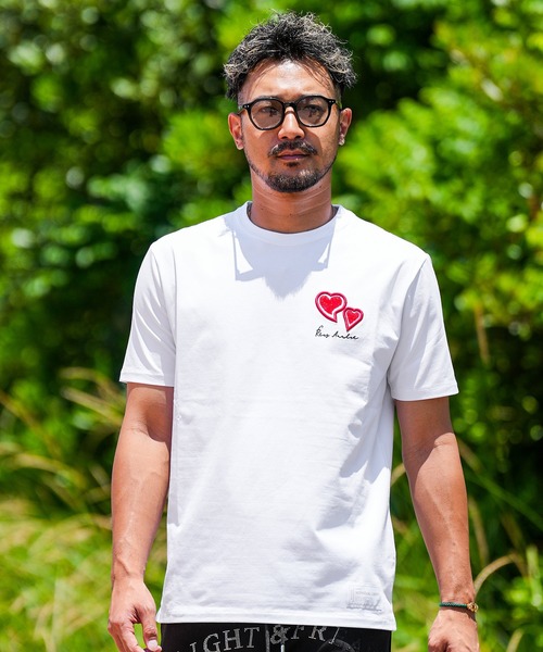 adamsJUGGLER(アダムスジャグラー)の「RTEG/ハートATティー(Tシャツ/カットソー・メンズ・ホワイト/ブラック・XXL/S/M/L/XL)」の7枚目の写真