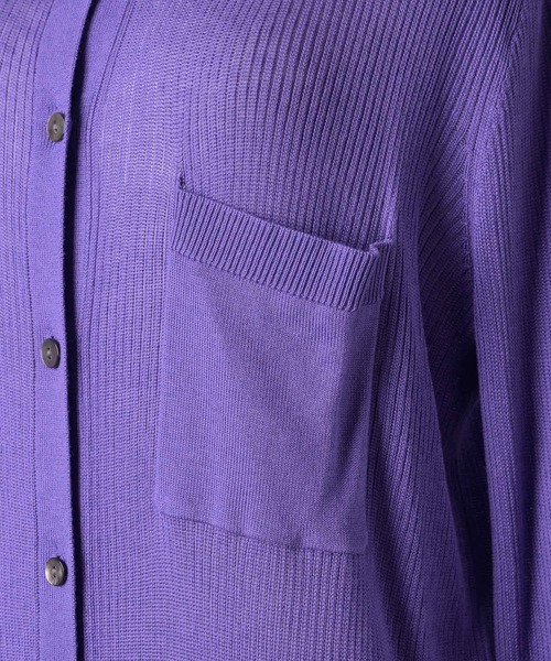 yae(ヤエ)の「Polo cardigan / ポロカーディガン(カーディガン/ボレロ・レディース・グレー/ブラウン/パープル・FREE)」の10枚目の写真