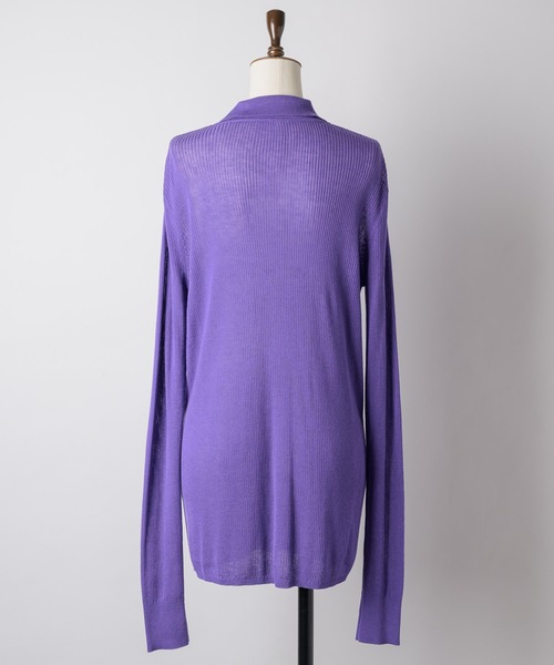 yae(ヤエ)の「Polo cardigan / ポロカーディガン(カーディガン/ボレロ・レディース・グレー/ブラウン/パープル・FREE)」の11枚目の写真