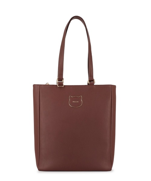 PAUL & JOE ACCESSOIRES(ポールアンドジョーアクセソワ)の「PAUL & JOE ACCESSOIRES (ポール&ジョーアクセソワ)タテ型トートバッグ A4対応 PJA-B1277 ビッグキャットメタル(トートバッグ・レディース・ブラウン/ブラック/パープル・FREE)」の10枚目の写真