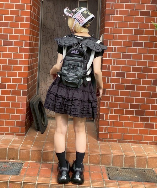 Candy Stripper（キャンディストリッパー）の「COTTON LACE FRILL スカート（スカート・レディース・ピンク/オフホワイト/ブラック・FREE）」の12枚目の写真