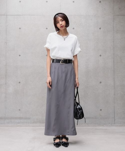 PAGEBOY(ページボーイ)の「USEDライクカコウT(Tシャツ/カットソー・レディース・ブラック/グレー系その他/オフホワイト/ブルー系その他・MEDIUM/LARGE)」の7枚目の写真