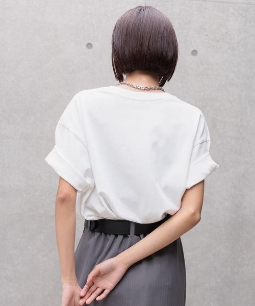 PAGEBOY(ページボーイ)の「USEDライクカコウT(Tシャツ/カットソー・レディース・ブラック/グレー系その他/オフホワイト/ブルー系その他・MEDIUM/LARGE)」の10枚目の写真