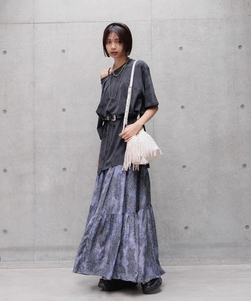 PAGEBOY(ページボーイ)の「USEDライクカコウT(Tシャツ/カットソー・レディース・ブラック/グレー系その他/オフホワイト/ブルー系その他・MEDIUM/LARGE)」の12枚目の写真