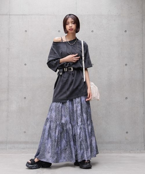 PAGEBOY(ページボーイ)の「USEDライクカコウT(Tシャツ/カットソー・レディース・ブラック/グレー系その他/オフホワイト/ブルー系その他・MEDIUM/LARGE)」の14枚目の写真