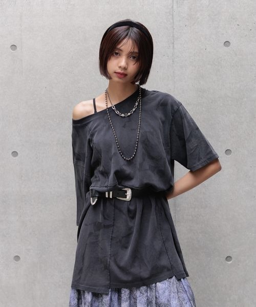 PAGEBOY(ページボーイ)の「USEDライクカコウT(Tシャツ/カットソー・レディース・ブラック/グレー系その他/オフホワイト/ブルー系その他・MEDIUM/LARGE)」の15枚目の写真