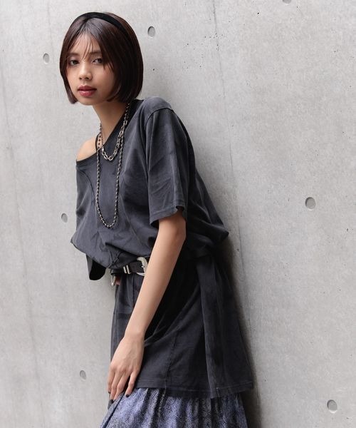 PAGEBOY(ページボーイ)の「USEDライクカコウT(Tシャツ/カットソー・レディース・ブラック/グレー系その他/オフホワイト/ブルー系その他・MEDIUM/LARGE)」の16枚目の写真