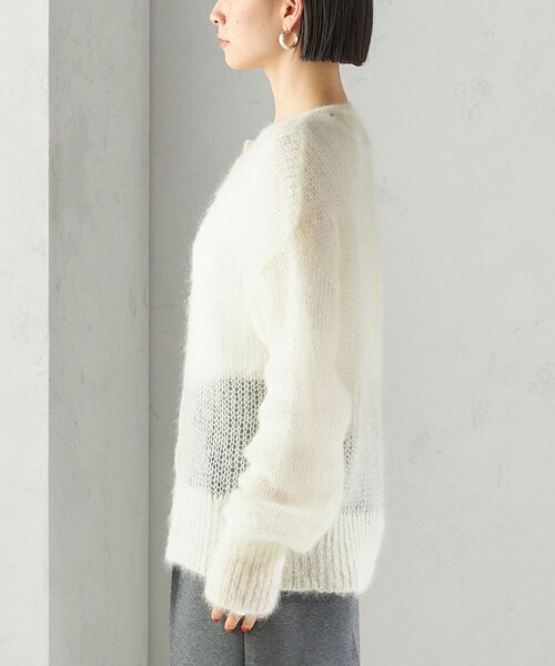 セール】モヘヤ クルーネック カーディガン（カーディガン/ボレロ