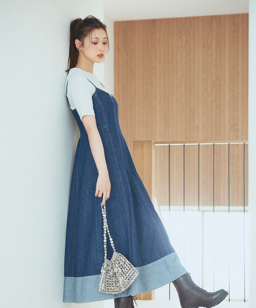 セール】◇デニムフレアキャミワンピース（ワンピース）｜NATURAL
