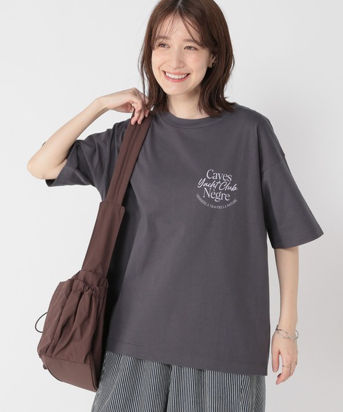 studio CLIP（スタディオクリップ）の「アソートカラーロゴTシャツ（Tシャツ/カットソー・レディース・オフホワイト/アイボリー/チャコール/ラベンダー・FREE）」の3枚目の写真