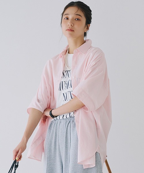 studio CLIP（スタディオクリップ）の「アソートカラーロゴTシャツ（Tシャツ/カットソー・レディース・オフホワイト/アイボリー/チャコール/ラベンダー・FREE）」の15枚目の写真