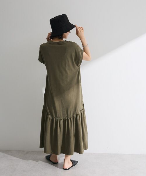 Sugar spoon（シュガースプーン）の「・SUGAR SPOON フレンチギャザーカットワンピ（ワンピース・レディース・カーキ/ダークベージュ/チャコールグレー・FREE）」の17枚目の写真