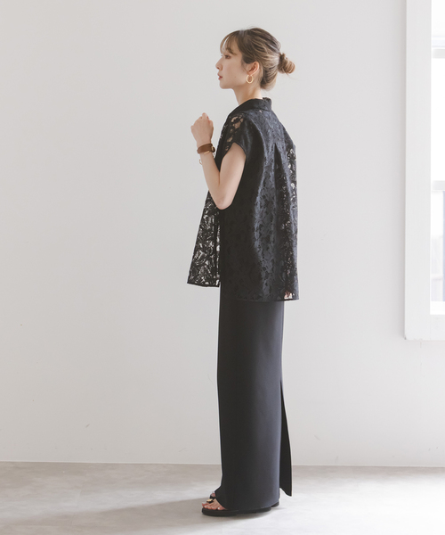 【NOBLE】ニットライクジョーゼット2wayワンピース☆ネイビー36 NOBLE】ニットライクジョーゼット2wayワンピース☆ネイビー36 ノーブル