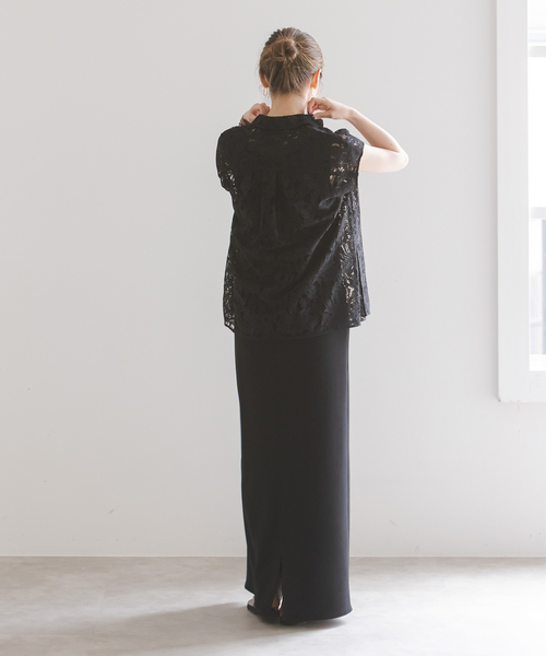 洗える】ニットライクジョーゼット2wayワンピース（ワンピース