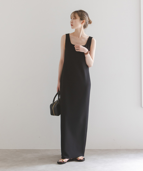 洗える】ニットライクジョーゼット2wayワンピース（ワンピース