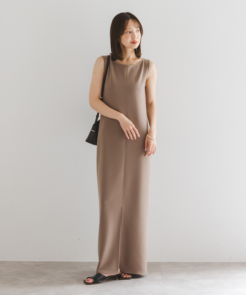 洗える】ニットライクジョーゼット2wayワンピース（ワンピース