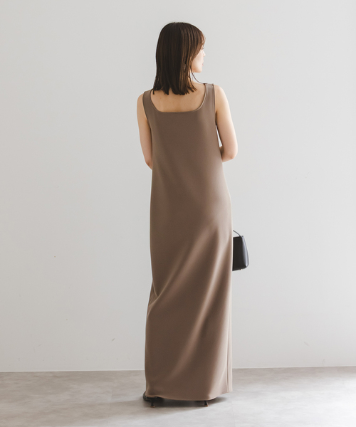 Noble（ノーブル）の「【洗える】ニットライクジョーゼット2wayワンピース（ワンピース・レディース・カーキ/ブラック・36/38）」の16枚目の写真
