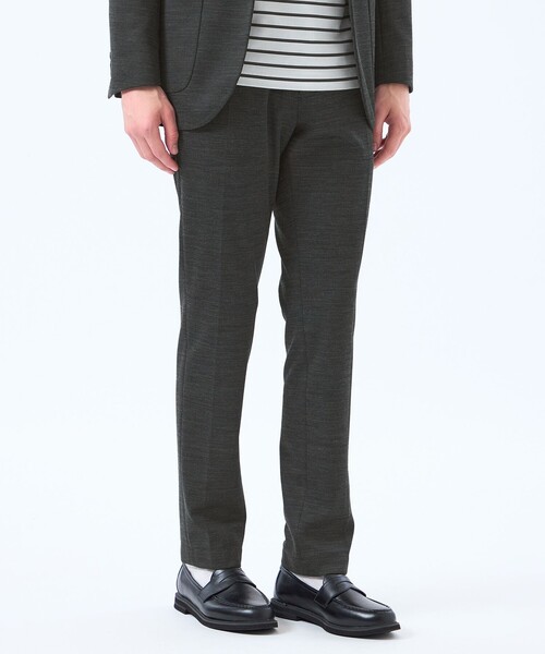 MACKINTOSH PHILOSOPHY（ﾏｯｷﾝﾄｯｼｭ ﾌｨﾛｿﾌｨｰ）の「テーラードジャージー パンツ ウール混メッシュジャージー（スラックス・メンズ・ダークネイビー/ブラック/チャコールグレー/ダークブラウン・42/40/38）」の2枚目の写真