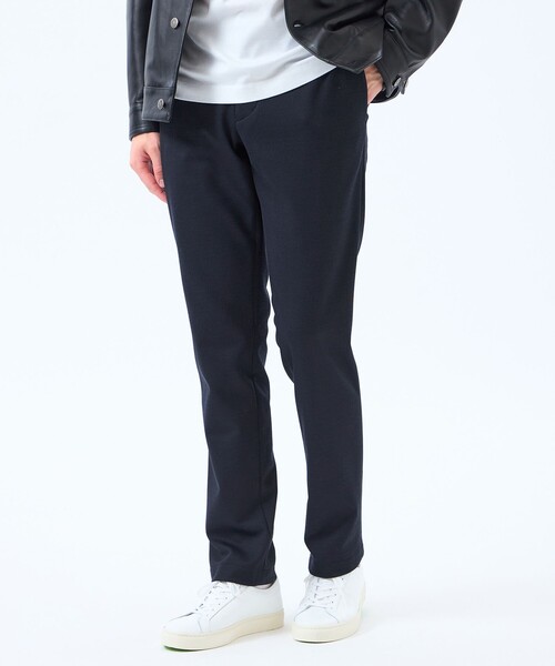 MACKINTOSH PHILOSOPHY（ﾏｯｷﾝﾄｯｼｭ ﾌｨﾛｿﾌｨｰ）の「テーラードジャージー パンツ ウール混メッシュジャージー（スラックス・メンズ・ダークネイビー/ブラック/チャコールグレー/ダークブラウン・42/40/38）」の4枚目の写真
