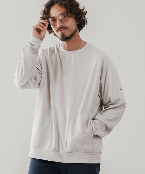 CALL&RESPONSE(コールアンドレスポンス)の「mlt5304-長袖PO-TOBIKIRI プルオーバー(Tシャツ/カットソー・メンズ・グレイッシュベージュ/ブラック/チャコール・2/4/5)」の1枚目の写真