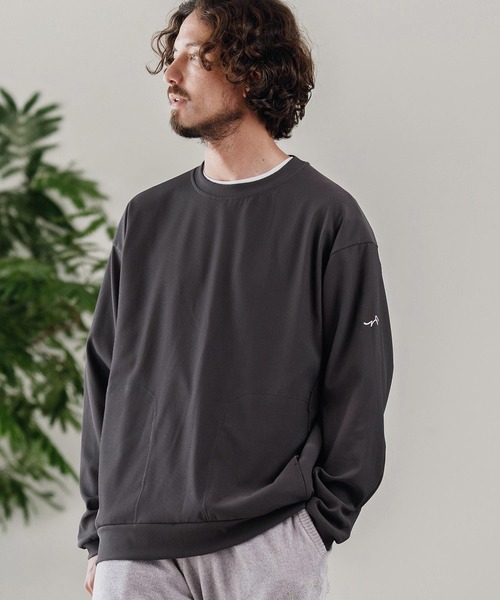 CALL&RESPONSE(コールアンドレスポンス)の「mlt5304-長袖PO-TOBIKIRI プルオーバー(Tシャツ/カットソー・メンズ・グレイッシュベージュ/ブラック/チャコール・2/4/5)」の3枚目の写真