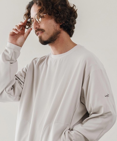 CALL&RESPONSE(コールアンドレスポンス)の「mlt5304-長袖PO-TOBIKIRI プルオーバー(Tシャツ/カットソー・メンズ・グレイッシュベージュ/ブラック/チャコール・2/4/5)」の11枚目の写真