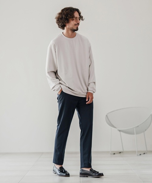 CALL&RESPONSE(コールアンドレスポンス)の「mlt5304-長袖PO-TOBIKIRI プルオーバー(Tシャツ/カットソー・メンズ・グレイッシュベージュ/ブラック/チャコール・2/4/5)」の13枚目の写真