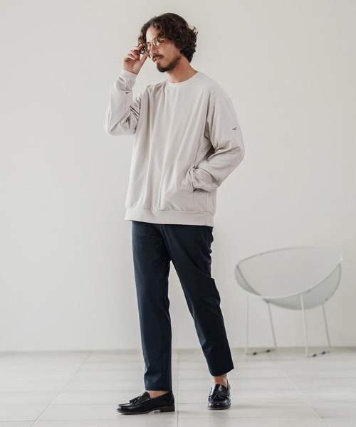 CALL&RESPONSE(コールアンドレスポンス)の「mlt5304-長袖PO-TOBIKIRI プルオーバー(Tシャツ/カットソー・メンズ・グレイッシュベージュ/ブラック/チャコール・2/4/5)」の14枚目の写真