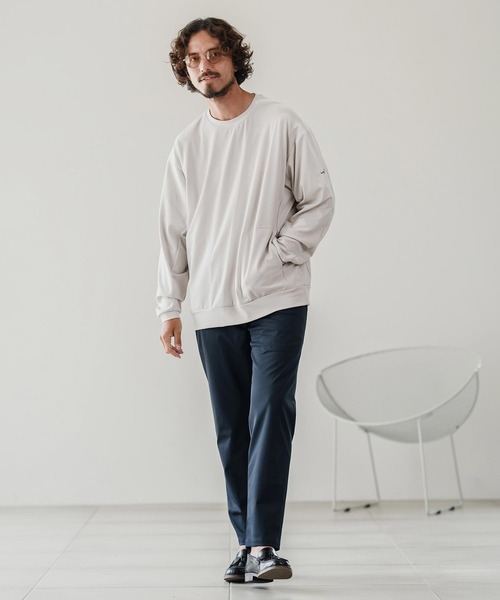 CALL&RESPONSE(コールアンドレスポンス)の「mlt5304-長袖PO-TOBIKIRI プルオーバー(Tシャツ/カットソー・メンズ・グレイッシュベージュ/ブラック/チャコール・2/4/5)」の15枚目の写真