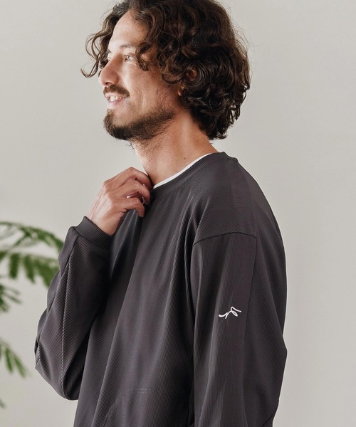 CALL&RESPONSE(コールアンドレスポンス)の「mlt5304-長袖PO-TOBIKIRI プルオーバー(Tシャツ/カットソー・メンズ・グレイッシュベージュ/ブラック/チャコール・2/4/5)」の17枚目の写真