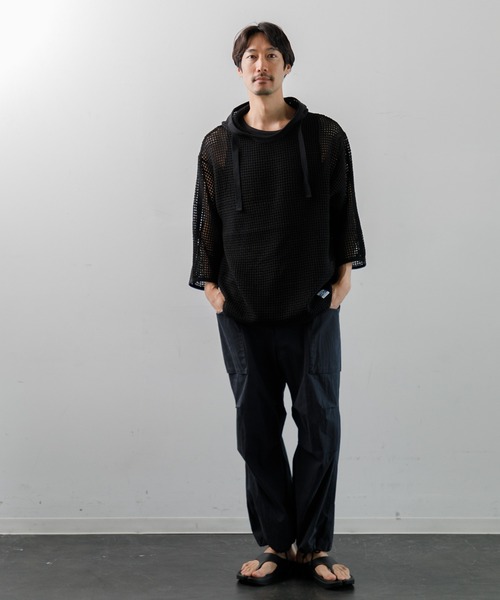 ARMY TWILL（アーミーツイル）の「ARMY TWILL COTTON MESH HOODIE（パーカー・メンズ・ブラック・M）」の11枚目の写真