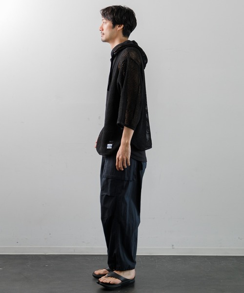 ARMY TWILL（アーミーツイル）の「ARMY TWILL COTTON MESH HOODIE（パーカー・メンズ・ブラック・M）」の9枚目の写真