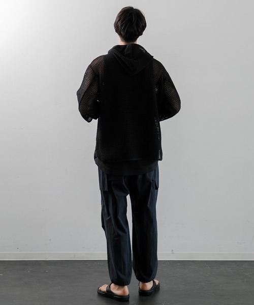 ARMY TWILL（アーミーツイル）の「ARMY TWILL COTTON MESH HOODIE（パーカー・メンズ・ブラック・M）」の8枚目の写真