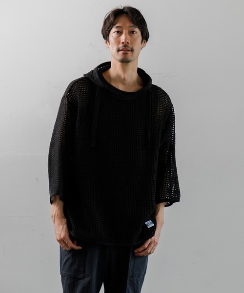 ARMY TWILL（アーミーツイル）の「ARMY TWILL COTTON MESH HOODIE（パーカー・メンズ・ブラック・M）」の19枚目の写真