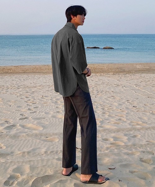 NOWLE（ノウル）の「【NOWLE】リラックスフィット ワークポケット シャツ（シャツ/ブラウス・メンズ・ブラック/カーキ/グレー・MEDIUM/LARGE）」の13枚目の写真