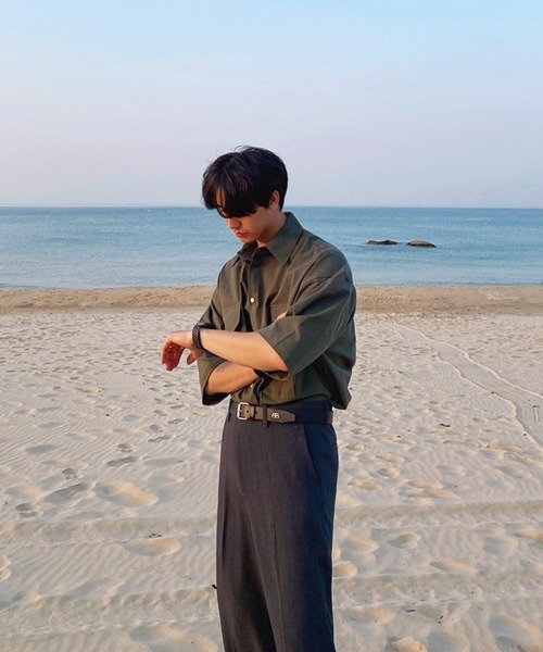 NOWLE（ノウル）の「【NOWLE】リラックスフィット ワークポケット シャツ（シャツ/ブラウス・メンズ・ブラック/カーキ/グレー・MEDIUM/LARGE）」の17枚目の写真