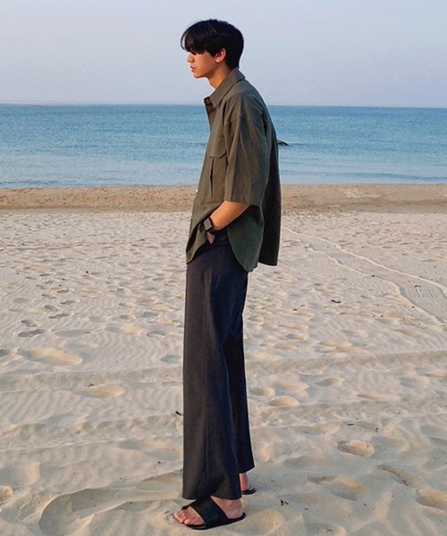 NOWLE（ノウル）の「【NOWLE】リラックスフィット ワークポケット シャツ（シャツ/ブラウス・メンズ・ブラック/カーキ/グレー・MEDIUM/LARGE）」の19枚目の写真