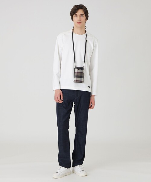 BLACK LABEL CRESTBRIDGE(ブラックレーベル・クレストブリッジ)の「【一部店舗限定】PVCクレストブリッジチェックスマホショルダー(スマホケース/カバー・メンズ・レッド系その他3/ベージュ系その他5・FREE)」の12枚目の写真