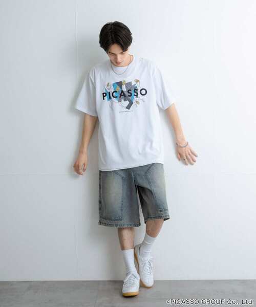 SENSE OF PLACE by URBAN RESEARCH（センスオブプレイスバイアーバンリサーチ）の「PICASSO SHORT-SLEEVE T-SHIRTS B（Tシャツ/カットソー・メンズ・ブラック/ホワイト/グリーン/ベージュ・MEDIUM/LARGE）」の22枚目の写真