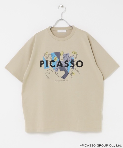 SENSE OF PLACE by URBAN RESEARCH（センスオブプレイスバイアーバンリサーチ）の「PICASSO SHORT-SLEEVE T-SHIRTS B（Tシャツ/カットソー・メンズ・ブラック/ホワイト/グリーン/ベージュ・MEDIUM/LARGE）」の10枚目の写真