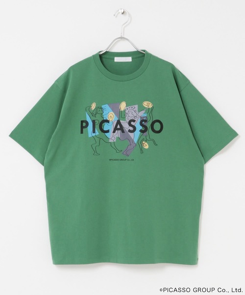 SENSE OF PLACE by URBAN RESEARCH（センスオブプレイスバイアーバンリサーチ）の「PICASSO SHORT-SLEEVE T-SHIRTS B（Tシャツ/カットソー・メンズ・ブラック/ホワイト/グリーン/ベージュ・MEDIUM/LARGE）」の11枚目の写真
